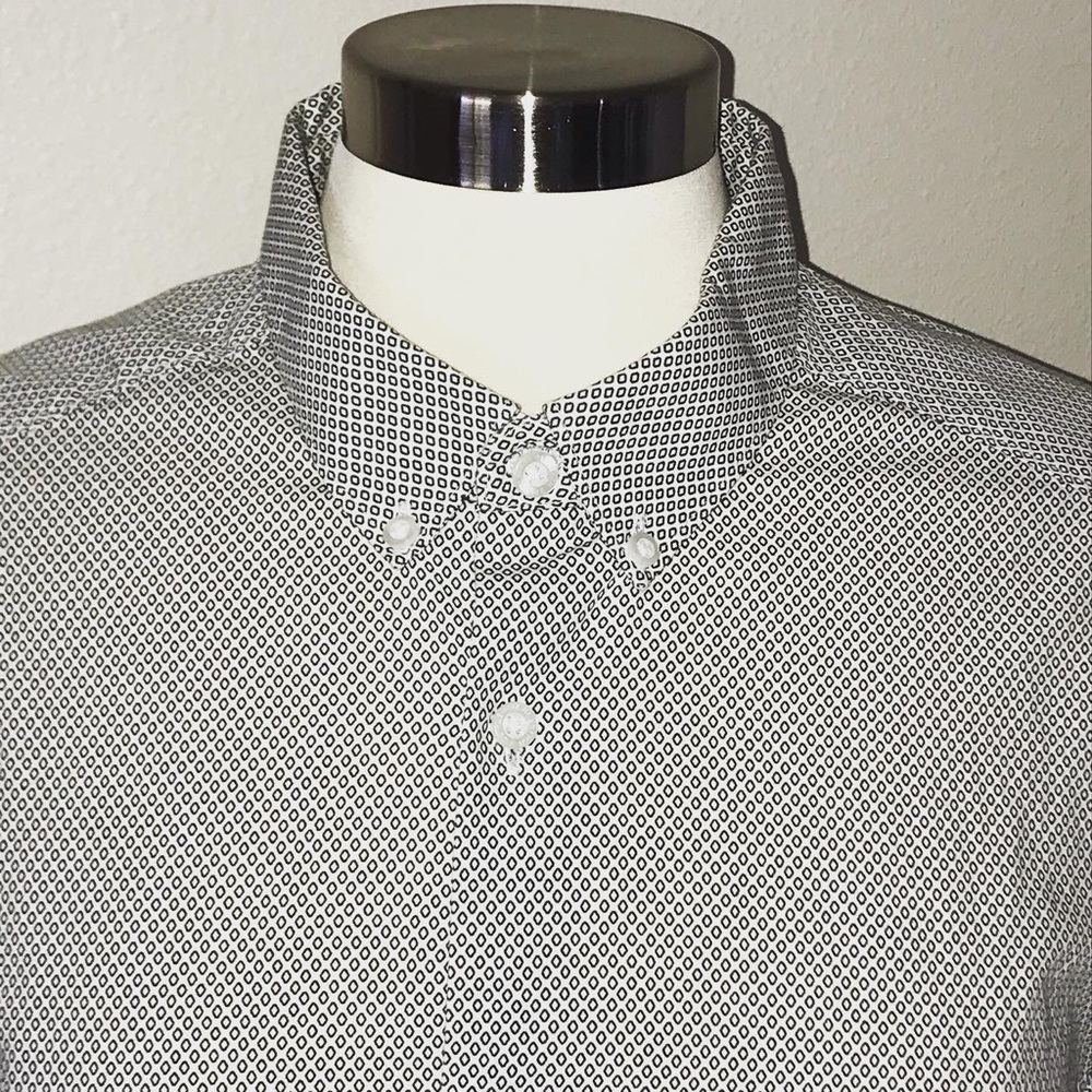 Kenneth Cole Reaction Casual Short Sleeve Shirt L - Picture 2 of 4